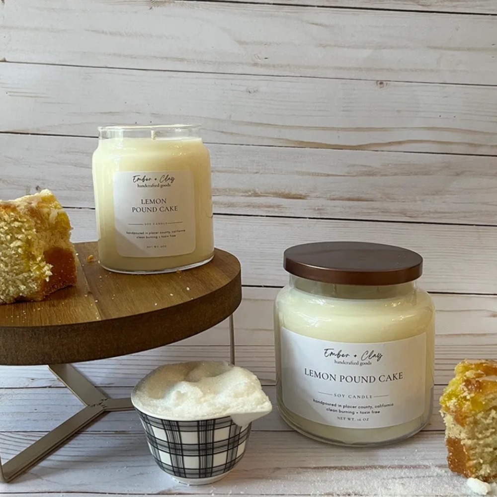 Lemon Pound Cake soy candle 8oz